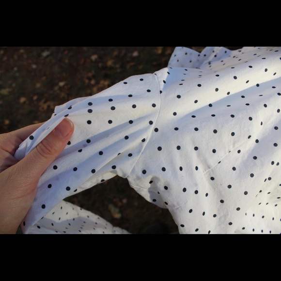 J. Crew Polka Dot Printed Voile Popover - Picture 6 of 7